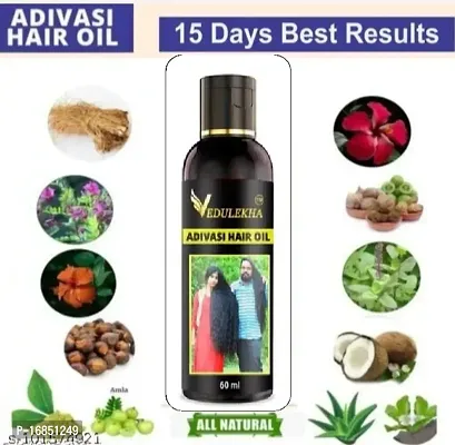 Adivasi Hair Oil- 60 ml for Women and Men for Shiny Hair Long - Dandruff Control - Hair Loss Control - Long Hair - Hair Regrowth Hair Oil with Goodness of Bhringraj and Loki, Oil Hair ( 100 % Ayurvedi-thumb3