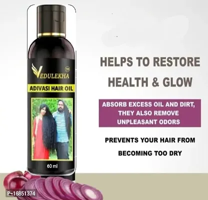 Adivasi Hair Oil- 60 ml for Women and Men for Shiny Hair Long - Dandruff Control - Hair Loss Control - Long Hair - Hair Regrowth Hair Oil with Goodness of Bhringraj and Loki, Oil Hair ( 100 % Ayurvedi-thumb0