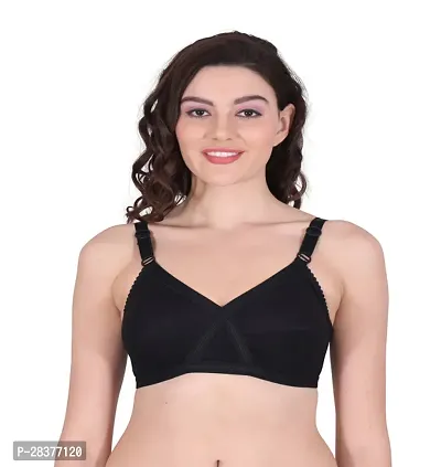 Classic Cotton Solid Bra for Women-thumb0