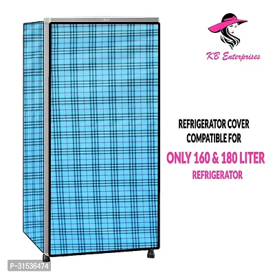 Waterproof and Dustproof  Refrigerator  cover for all 160 litres Single Door Refrigerator  (all Model  Brands) -Design-15-thumb0