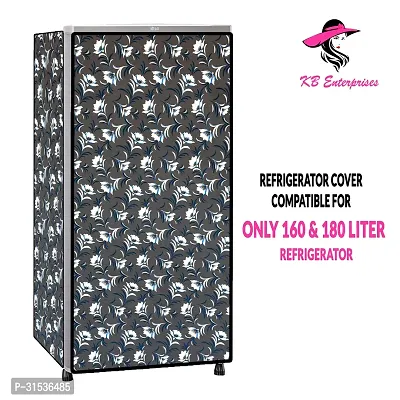 Waterproof and Dustproof  Refrigerator  cover for all 180 litres Single Door Refrigerator  (all Model  Brands) -Design-19