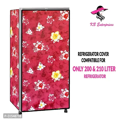 Waterproof and Dustproof  Refrigerator  cover for all 200 litres Single Door Refrigerator  (all Model  Brands) -Design-07-thumb2