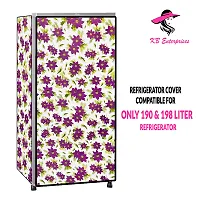 Waterproof and Dustproof  Refrigerator  cover for all 190 litres Single Door Refrigerator  (all Model  Brands) -Design-18-thumb1