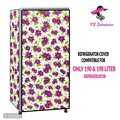 Waterproof and Dustproof  Refrigerator  cover for all 190 litres Single Door Refrigerator  (all Model  Brands) -Design-18-thumb2