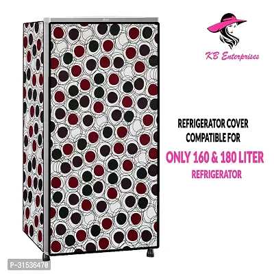 Waterproof and Dustproof  Refrigerator  cover for all 160 litres Single Door Refrigerator  (all Model  Brands) -Design-13-thumb0