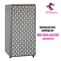 Waterproof and Dustproof  Refrigerator  cover for all 200 litres Single Door Refrigerator  (all Model  Brands) -Design-08-thumb2