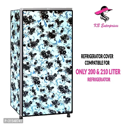 Waterproof and Dustproof  Refrigerator  cover for all 200 litres Single Door Refrigerator  (all Model  Brands) -Design-21-thumb2