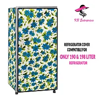 Waterproof and Dustproof  Refrigerator  cover for all 198 litres Single Door Refrigerator  (all Model  Brands) -Design-17-thumb1