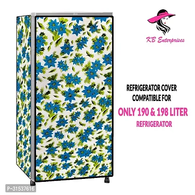 Waterproof and Dustproof  Refrigerator  cover for all 198 litres Single Door Refrigerator  (all Model  Brands) -Design-17-thumb2