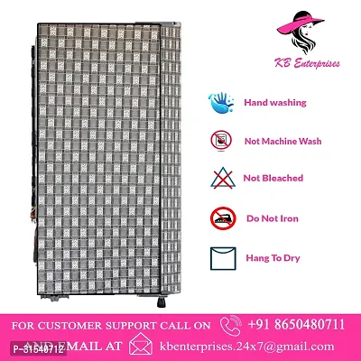 Waterproof and Dustproof  Refrigerator  cover for all 200 litres Single Door Refrigerator  (all Model  Brands) -Design-08-thumb0