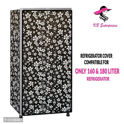 Waterproof and Dustproof  Refrigerator  cover for all 180 litres Single Door Refrigerator  (all Model  Brands) -Design-20-thumb0