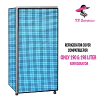 Waterproof and Dustproof  Refrigerator  cover for all 190 litres Single Door Refrigerator  (all Model  Brands) -Design-15-thumb1