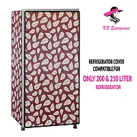 Waterproof and Dustproof  Refrigerator  cover for all 200 litres Single Door Refrigerator  (all Model  Brands) -Design-09-thumb1