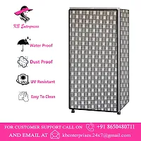 Waterproof and Dustproof  Refrigerator  cover for all 160 litres Single Door Refrigerator  (all Model  Brands) -Design-08-thumb1