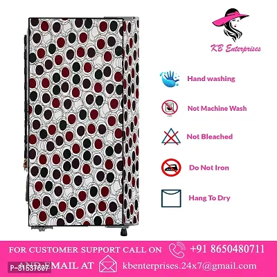 Waterproof and Dustproof  Refrigerator  cover for all 190 litres Single Door Refrigerator  (all Model  Brands) -Design-13-thumb2