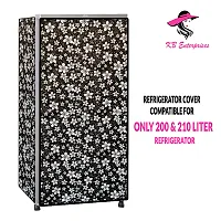 Waterproof and Dustproof  Refrigerator  cover for all 200 litres Single Door Refrigerator  (all Model  Brands) -Design-20-thumb1