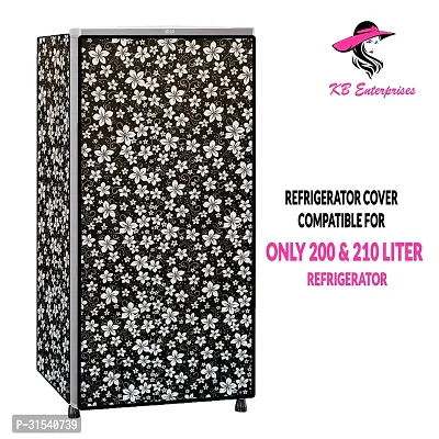 Waterproof and Dustproof  Refrigerator  cover for all 200 litres Single Door Refrigerator  (all Model  Brands) -Design-20-thumb2