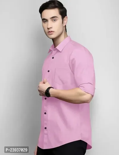 Reliable Cotton Solid Long Sleeves Casual Shirt For Men