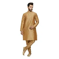 Great Person Choice Men's Regular Banarasi Dupion Silk Blended Kurta and Pajama for Weddings, Parties-thumb1