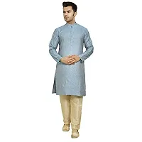 Great Person Choice Party Wear Dress for Men Kurta Pajama Set of Wedding Dress for Men-thumb1