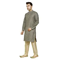 Great Person Choice Party Wear Dress for Men Kurta Pajama Set of Wedding Dress for Men-thumb2