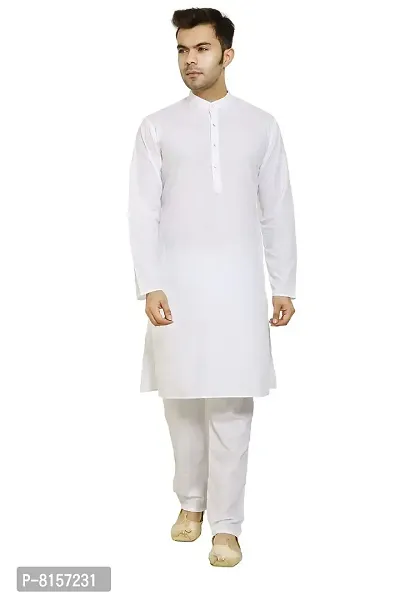 Great Person Choice Traditional Dress for Men Kurta Pajama Set Ethnic Wear for Men Silk Kurta Pajama-thumb0