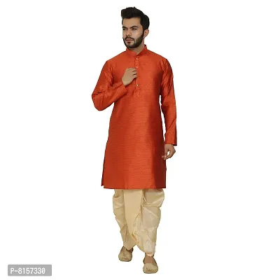 Great Person Choice Traditional Dress Dhoti Kurta for Men Ethnic Wear for Men Wedding /Pooja Occasion or Regular Use Dhoti  Kurta Set-thumb0