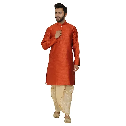 Great Person Choice Traditional Dress Dhoti Kurta for Men Ethnic Wear for Men Wedding /Pooja Occasion or Regular Use Dhoti Kurta Set