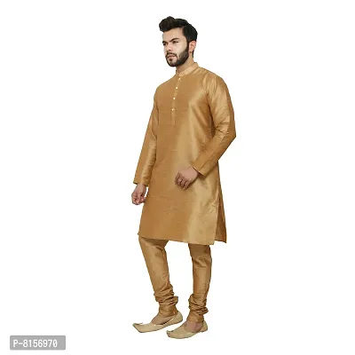 Great Person Choice Men's Regular Banarasi Dupion Silk Blended Kurta and Pajama for Weddings, Parties-thumb4