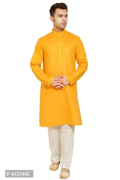 Great Person Choice Traditional Dress for Men Kurta Pajama Set Ethnic Wear for Men Silk Kurta Pajama-thumb0