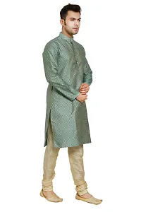 Great Person Choice Party Wear Dress for Men Kurta Pajama Set of Wedding Dress for Men-thumb2