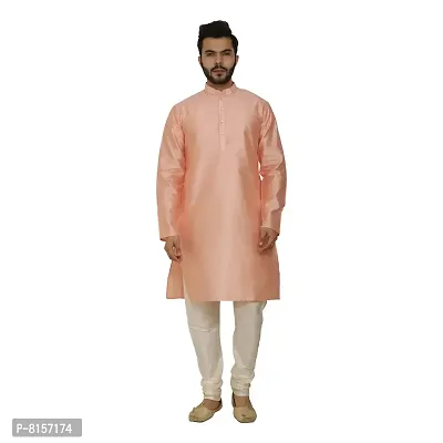 Great Person Choice Traditional Dress for Men Kurta Pajama Set Ethnic Wear for Men Silk Kurta Pajama Dress-thumb2