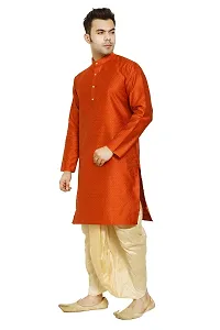 Great Person Choice Traditional Dress for Men Dhoti Kurta Set Ethnic Wear for Men Silk Kurta Pajama-thumb2
