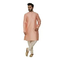 Great Person Choice Traditional Dress for Men Kurta Pajama Set Ethnic Wear for Men Silk Kurta Pajama Dress-thumb2