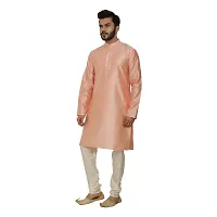 Great Person Choice Traditional Dress for Men Kurta Pajama Set Ethnic Wear for Men Silk Kurta Pajama Dress-thumb3