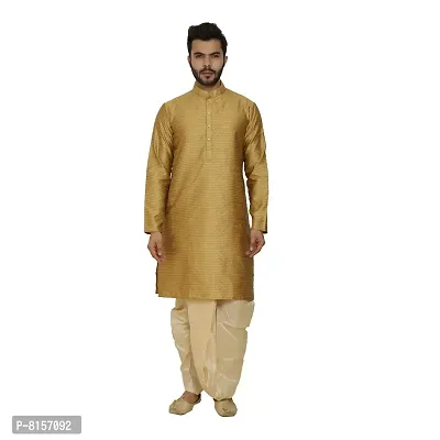 Great Person Choice Traditional Dress Dhoti Kurta for Men Ethnic Wear for Men Wedding /Pooja Occasion or Regular Use Dhoti  Kurta Set-thumb3