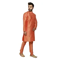 Great Person Choice Men's Regular Banarasi Dupion Silk Blended Kurta and Pajama for Weddings, Parties-thumb4