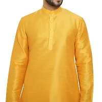 Great Person Choice Men's Regular Banarasi Dupion Silk Blended Kurta and Pajama for Weddings, Parties-thumb4