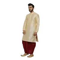 Great Person Choice Traditional Kurta Pajama with Jacket for Men Ethnic Wear for Men Wedding /Pooja or Regular Use Jakcket & Kurta Set-thumb3