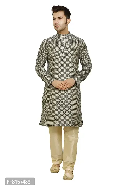 Great Person Choice Party Wear Dress for Men Kurta Pajama Set of Wedding Dress for Men-thumb0