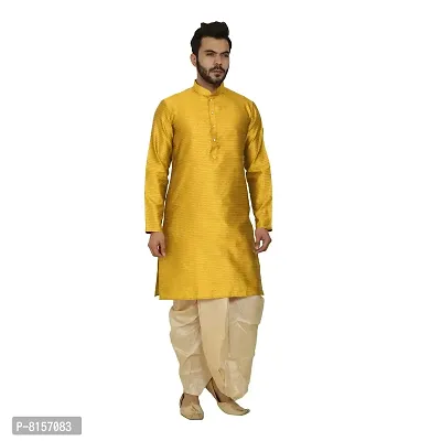 Great Person Choice Traditional Dress Dhoti Kurta for Men Ethnic Wear for Men Wedding /Pooja Occasion or Regular Use Dhoti  Kurta Set-thumb5