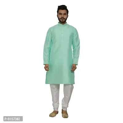 Great Person Choice Traditional Dress for Men Kurta Pajama Set Ethnic Wear for Men Silk Kurta Pajama Kurta Pajami-thumb0