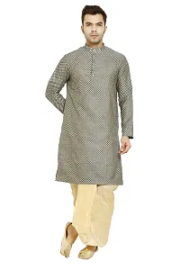 Great Person Choice Ethnic Wear for Mens Dhoti Kurta Set Traditional Dress for Men Fashion Wear-thumb1