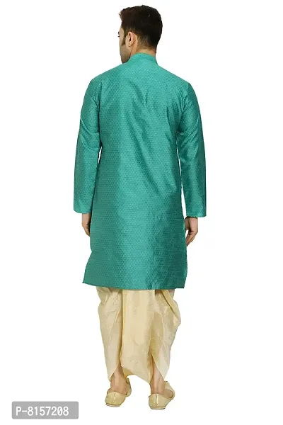 Great Person Choice Traditional Dress for Men Dhoti Kurta Set Ethnic Wear for Men Silk Kurta Pajama-thumb5
