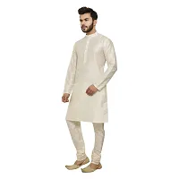 Great Person Choice Men's Regular Banarasi Dupion Silk Blended Kurta and Pajama for Weddings, Parties-thumb3