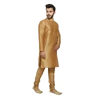 Great Person Choice Men's Regular Banarasi Dupion Silk Blended Kurta and Pajama for Weddings, Parties-thumb4