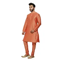 Great Person Choice Men's Regular Banarasi Dupion Silk Blended Kurta and Pajama for Weddings, Parties-thumb3