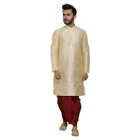 Great Person Choice Traditional Kurta Pajama with Jacket for Men Ethnic Wear for Men Wedding /Pooja or Regular Use Jakcket & Kurta Set-thumb1