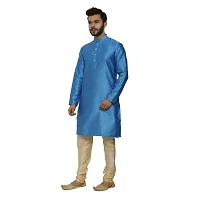 Great Person Choice Traditional Dress for Men Kurta Pajama Set Ethnic Wear for Men Silk Kurta Pajama Kurta Pajami-thumb3