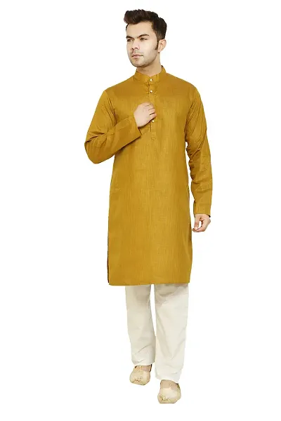 Great Person Choice Traditional Dress for Men Kurta Pajama Set Ethnic Wear for Men Silk Kurta Pajama